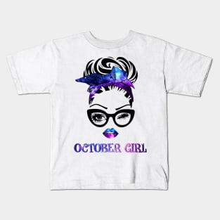 October Girl Galaxy Kids T-Shirt